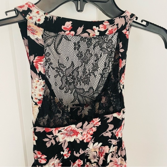 Target Brand Floral Black Lace Button Down Mini Dress Size XS - Picture 9 of 13